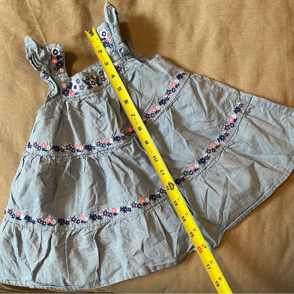 The Children’s Place | Embroidered Denim Dress - Picture 7 of 9